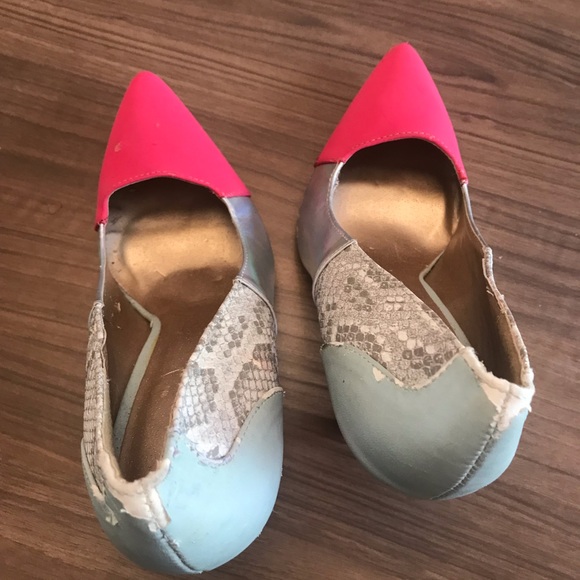 Qupid snakeskin pink stilettos - Picture 5 of 11